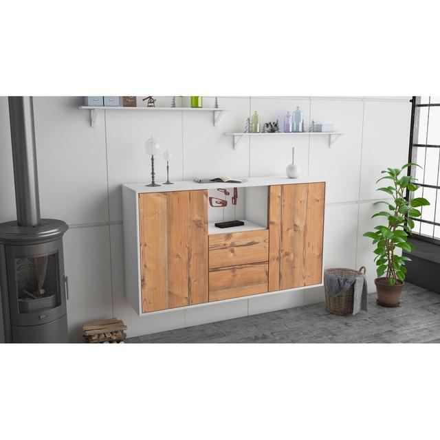 Davon Sideboard Brayden Studio Colour (Body/Front): White/Pine on Productcaster.