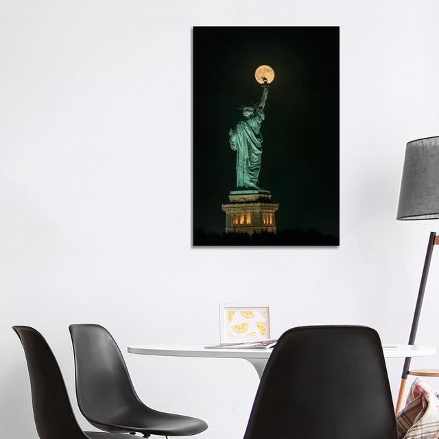 Statue of Liberty by Hua Zhu - Wrapped Canvas Photograph ClassicLiving Size: 101.6cm H x 66.04cm W x 3.81cm D on Productcaster.