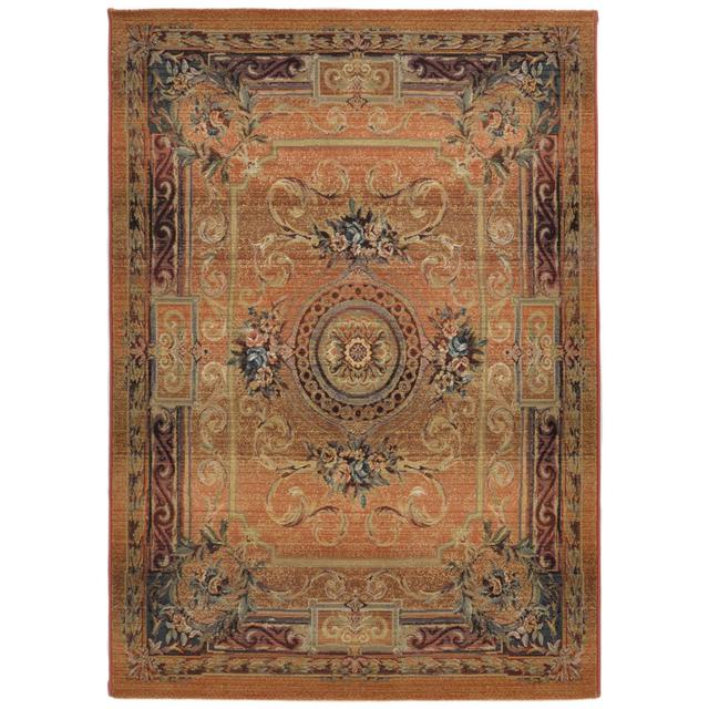 Gabiro Rust Orange Teppich Theko Rug Size: Rectangle 240 x 340cm on Productcaster.