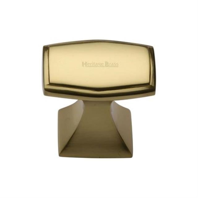 Heritage Cabinet Knob Deco Design 32mm Heritage Brass Finish: Polished Brass on Productcaster.