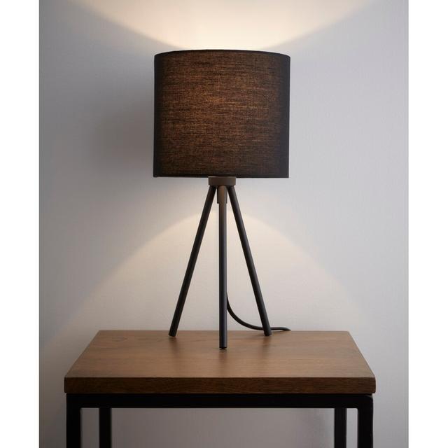 Douglas Metal Tripod Lamp Corrigan Studio Shade Colour: Black on Productcaster.