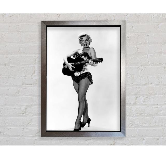 Marilyn Monroe Playing Guitar Framed Print Bright Star Size: 42cm H x 59.7cm W on Productcaster.