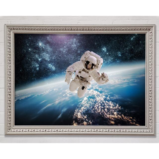 Astronaut In Space Framed Print Bright Star Size: 42cm H x 59.7cm W x 3cm D on Productcaster.