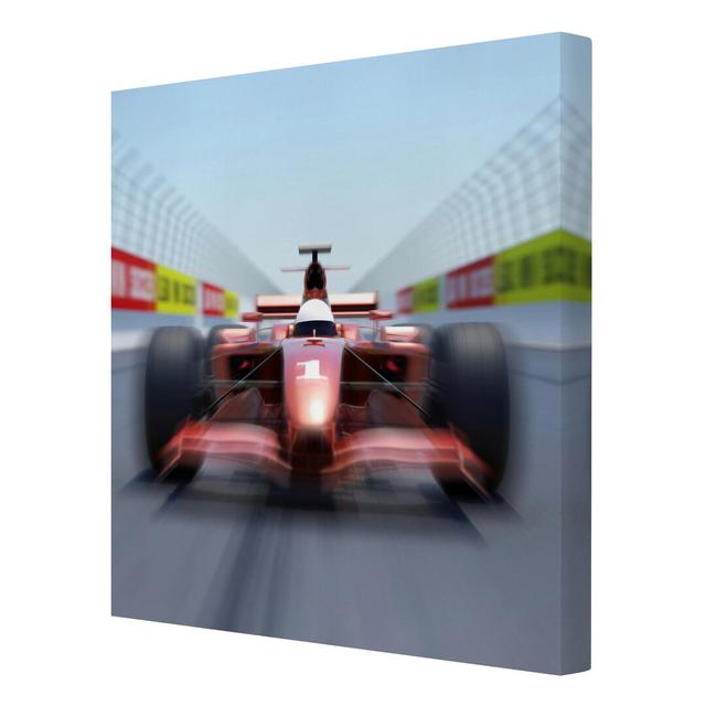 'Race Car' - Wrapped Canvas Graphic Art Print East Urban Home Size: 80cm H x 80cm W x 2cm D on Productcaster.