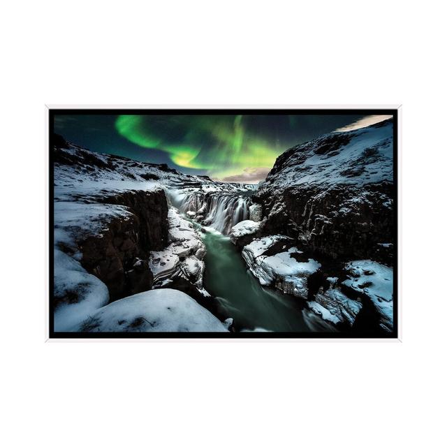 Gullfoss by David Martin Castan - Floater Frame Graphic Art on Canvas Union Rustic on Productcaster.