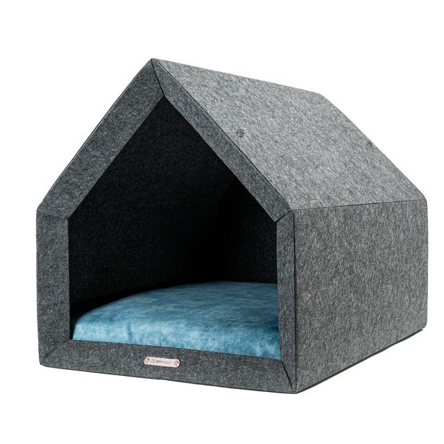 Arlen Pet Archie & Oscar Colour: Dark Grey/Blue, Size: 80cm W x 62cm D on Productcaster.