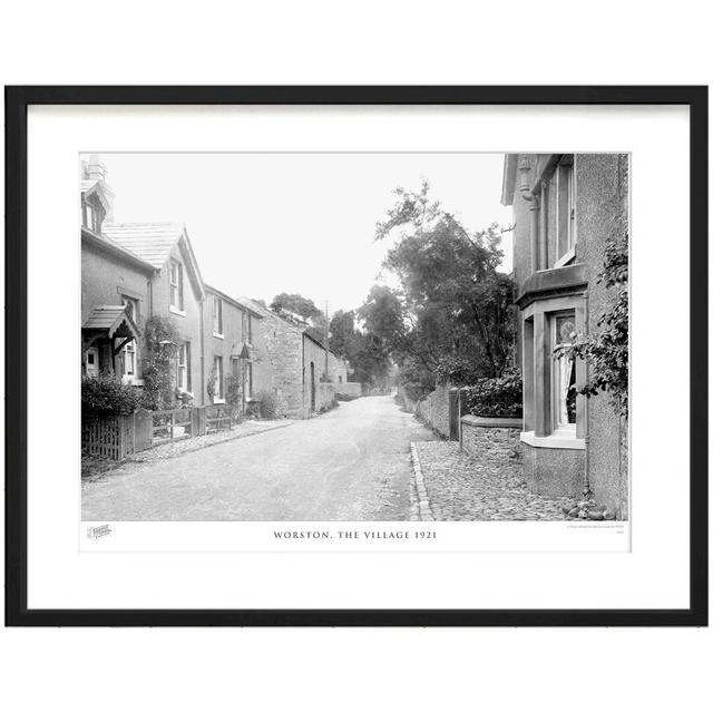 'Worston, the Village 1921' - Picture Frame Photograph Print on Paper The Francis Frith Collection Size: 40cm H x 50cm W x 2.3cm D on Productcaster.