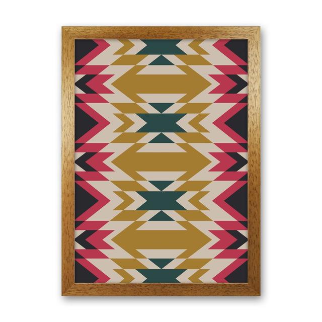 Navajos Print No 2 - Graphic Art Print on Paper World Menagerie Size: 46cm H x 34cm W x 3cm D, Frame Option: Brown Framed on Productcaster.