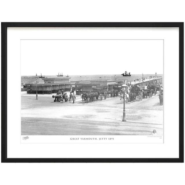 'Great Yarmouth, Jetty 1891' by Francis Frith - Picture Frame Photograph Print on Paper The Francis Frith Collection Size: 45cm H x 60cm W x 2.3cm D on Productcaster.