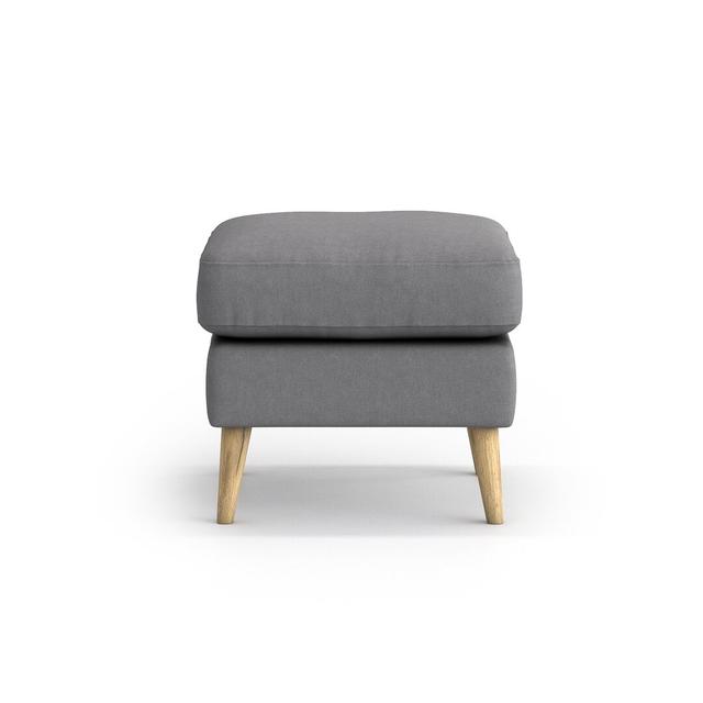 Lindel 50cm Wide Square Solid Colour Standard Ottoman Hashtag Home Upholstery Colour: Soro 90 on Productcaster.