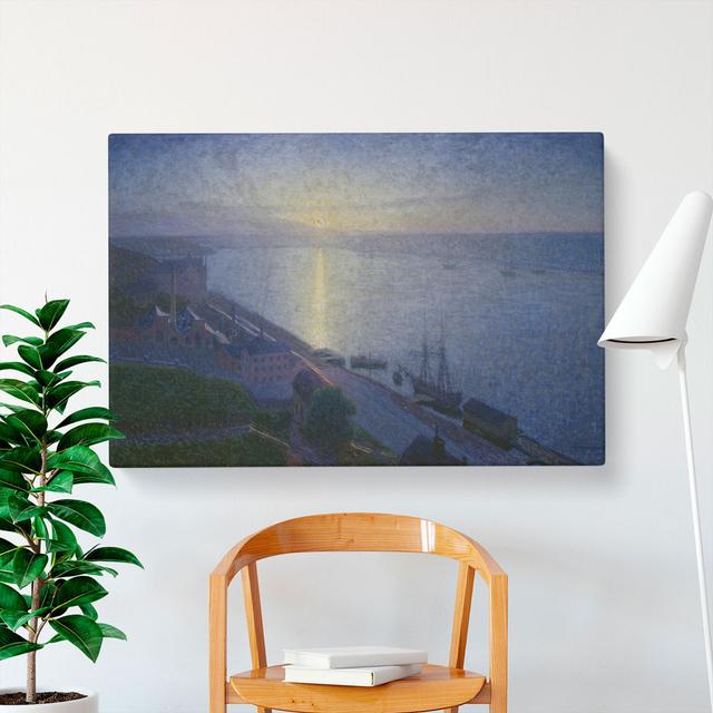 Sunset by Eugene Jansson - Wrapped Canvas Painting East Urban Home Size: 35cm H x 60cm W x 3cm D on Productcaster.