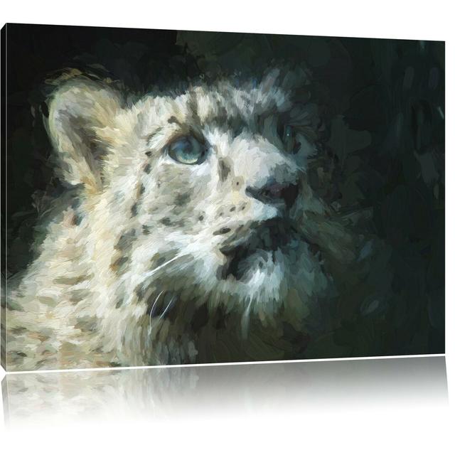 Leinwandbild Leopard in Beige/Schwarz East Urban Home Größe: 80 cm H x 120 cm B on Productcaster.