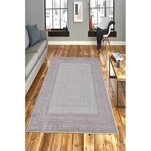 Modenia Machine Woven / Power Loomed Grey Area Rug Ebern Designs Rug Size: Runner 80 x 300cm on Productcaster.