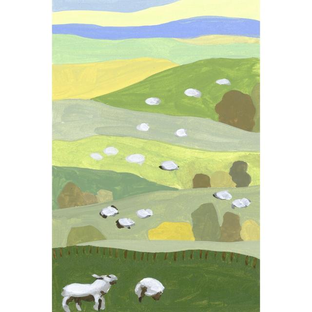 Mountain Sheep I by Melissa Wang - Wrapped Canvas Painting Harriet Bee Size: 91cm H x 61cm W x 3.8cm D on Productcaster.