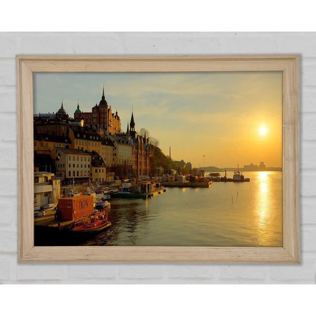 Stockholm Sweden - Print Brayden Studio Size: 84.1cm H x 118.9cm W x 1.5cm D on Productcaster.