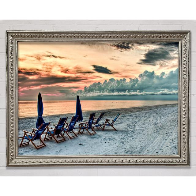 Seaside At Sunset Framed Print Bright Star Size: 42cm H x 59.7cm W on Productcaster.