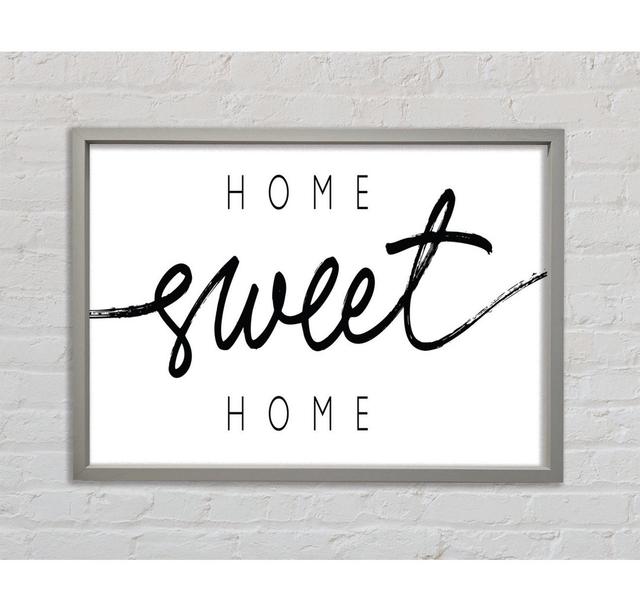 Home Sweet Home Quirky Framed Print Happy Larry Size: 100.1cm H x 141.4cm W on Productcaster.