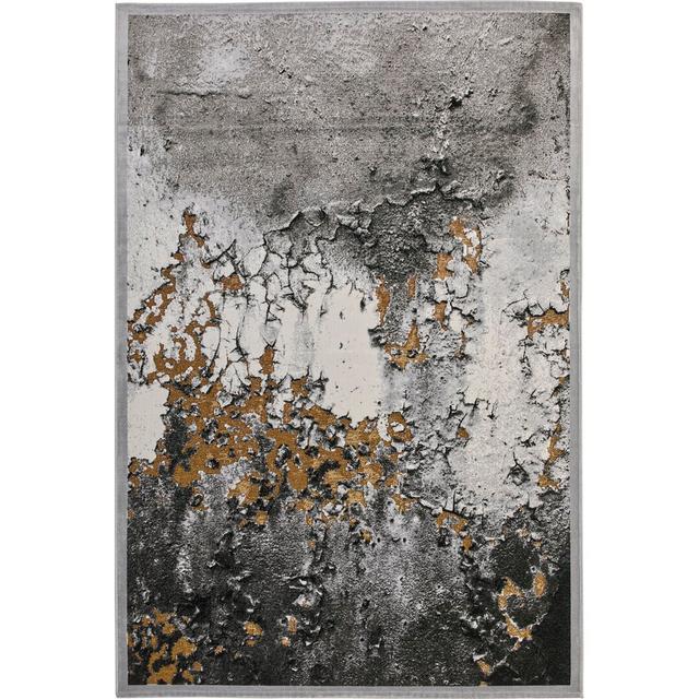 Porth Flatweave Grey Rug Ebern Designs Rug Size: Rectangle 160 x 235cm on Productcaster.