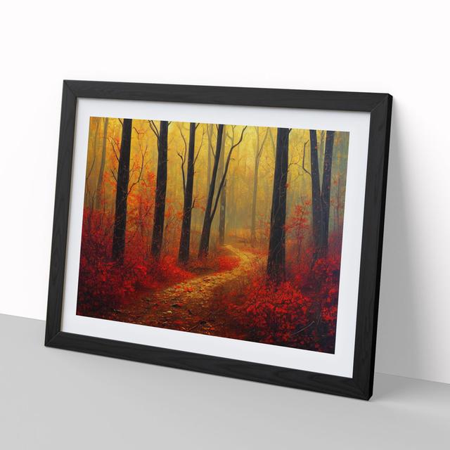 Autumn Forest View Vol.2 - Picture Frame Graphic Art Alpen Home Size: 46cm H x 64cm W x 2cm D, Frame Colour: Black Framed on Productcaster.