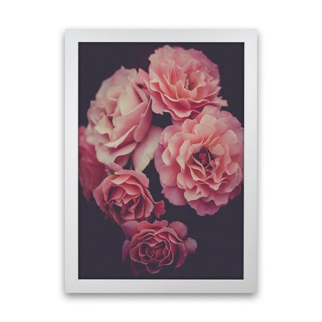 Dreamy Roses - No Frame Print 17 Stories Size: 88cm H x 64cm W x 3cm D, Frame Option: White Framed on Productcaster.