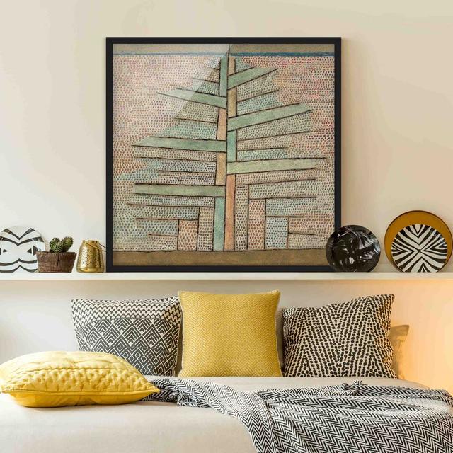 Pine by Paul Klee - Picture Frame Painting Rosalind Wheeler Frame Option: Black Framed, Size: 50cm H x 50cm W x 2cm D on Productcaster.