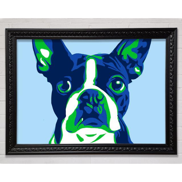 The French Bulldog Pop Art Framed Print Bright Star Size: 59.7cm H x 84.1cm W on Productcaster.