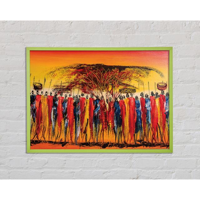 African Tribal Art 15 - Single Picture Frame Art Prints Latitude Vive Size: 59.7cm H x 84.1cm W x 2cm D on Productcaster.