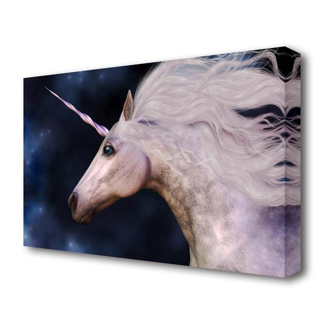 Stunning Universal Unicorn Universe - Wrapped Canvas Photograph Print East Urban Home Size: 101.6 cm H x 142.2 cm W on Productcaster.