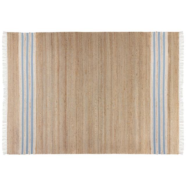 Cojo Hand Knotted Beige/Light Blue Rug Highland Dunes Rug Size: Rectangle 160cm x 230cm on Productcaster.