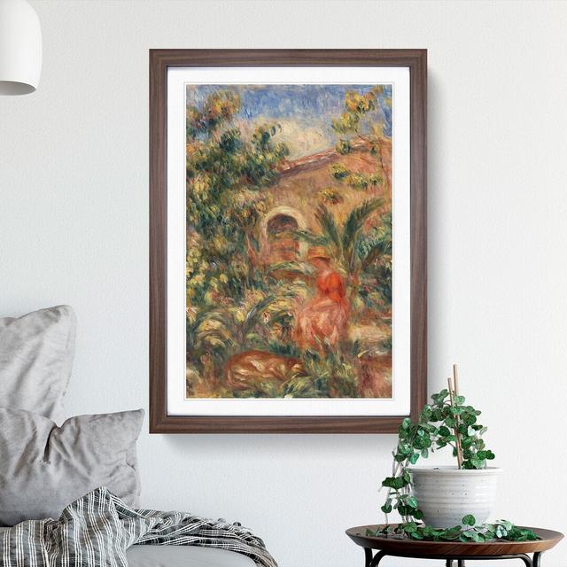 Farmhouse Vol.1 by Pierre-Auguste Renoir - Picture Frame Painting East Urban Home Size: 36cm H x 27cm W x 2cm D, Frame Option: Walnut on Productcaster.