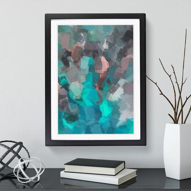 Exposure to the Elements Abstract - Picture Frame Painting Metro Lane Frame Colour: Black, Size: 64cm H x 46cm W x 2cm D on Productcaster.