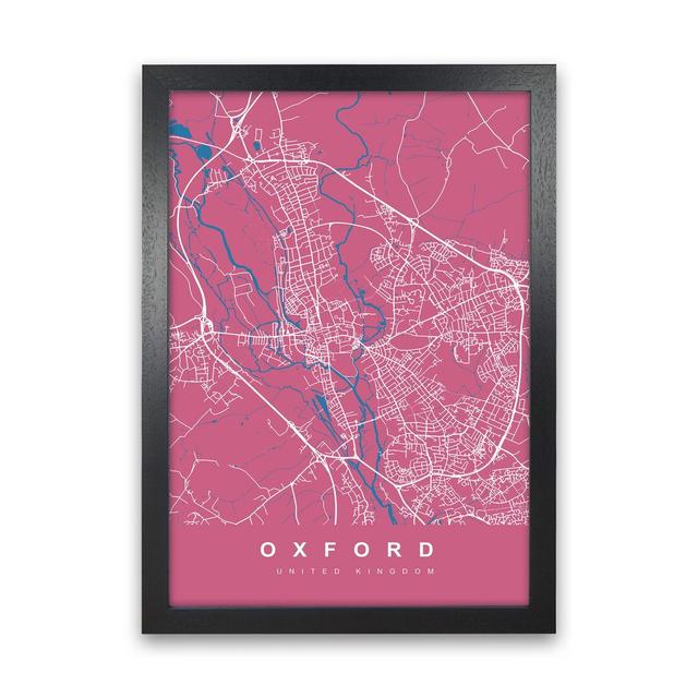 Oxford III - Wrapped Graphic Art Print on Paper Borough Wharf Size: 88cm H x 64cm W x 3cm D, Format: Black Paper on Productcaster.