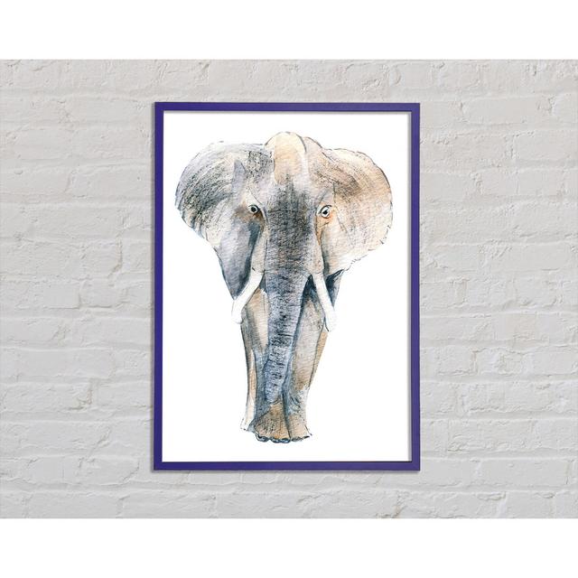 Elephant Drawing - Single Picture Frame Art Prints Latitude Vive Size: 29.7cm H x 21cm W x 2cm D on Productcaster.