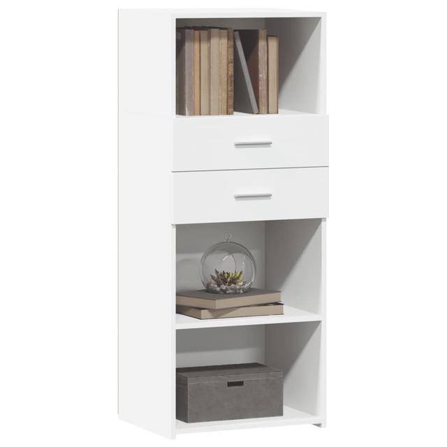 Vidaxl Highboard aus Holz 50x42,5x124 cm 17 Stories Farbe: Weiß on Productcaster.