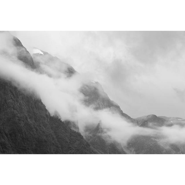 Martina Norwegian Mountain with Fog - Wrapped Canvas Photograph Alpen Home Size: 30cm H x 46cm W x 3.8cm D on Productcaster.