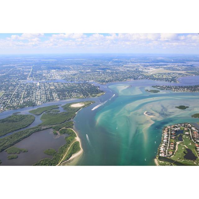 Aerial View Of Eastern South Florida Coastline by Crystal Bolin Photography - No Frame Print on Canvas 17 Stories Size: 30cm H x 46cm W on Productcaster.