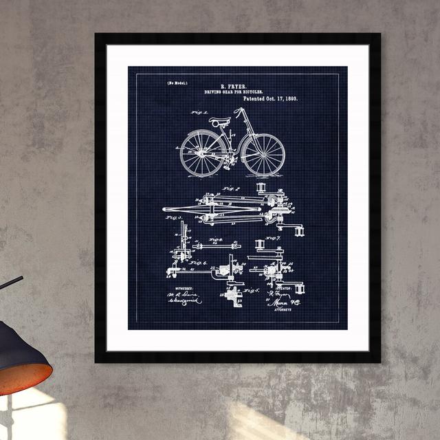 Fryer, Driving Gear For Bicycle, 1893 - Tom - Single Picture Frame Art Prints East Urban Home Size: 81 cm H x 66 cm W on Productcaster.