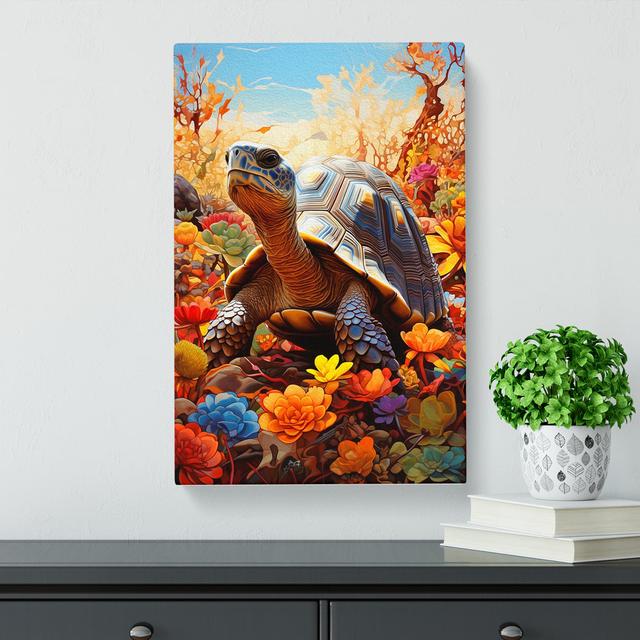 Tortoise Colour Field - Print 17 Stories Size: 76cm H x 50cm W x 3cm D on Productcaster.