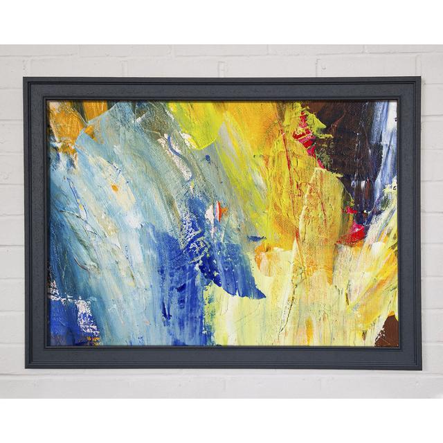 Hard Strokes of Colour - Single Picture Frame Art Prints Ivy Bronx Size: 84.1cm H x 118.9cm W on Productcaster.