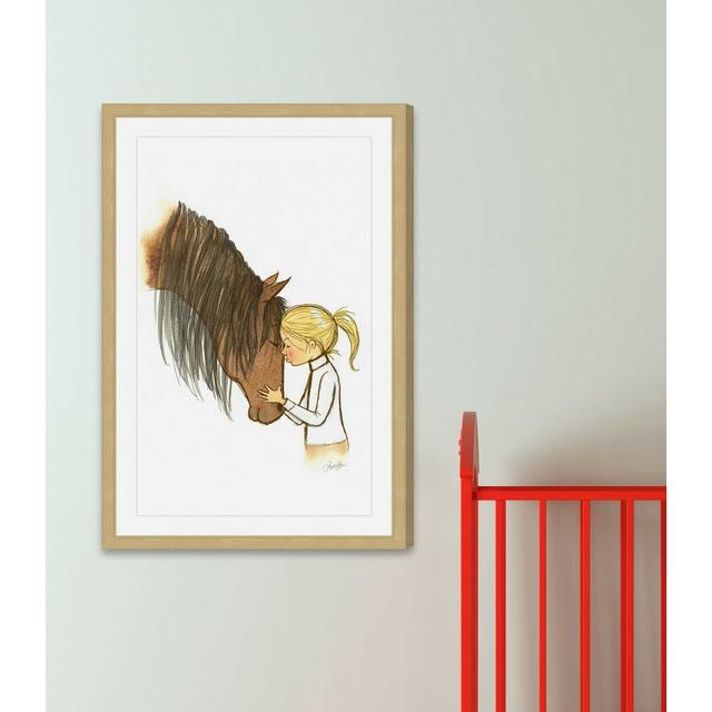 Berman Equestrian Girl by Phyllis Harris - Drawing Isabelle & Max Size: 61cm H x 41cm W on Productcaster.