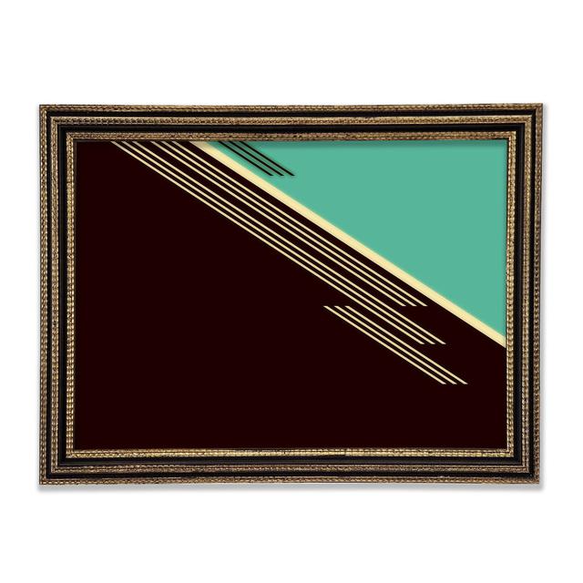 Retro Abstract Art Framed Print Ivy Bronx Size: 42cm H x 59.7cm W on Productcaster.