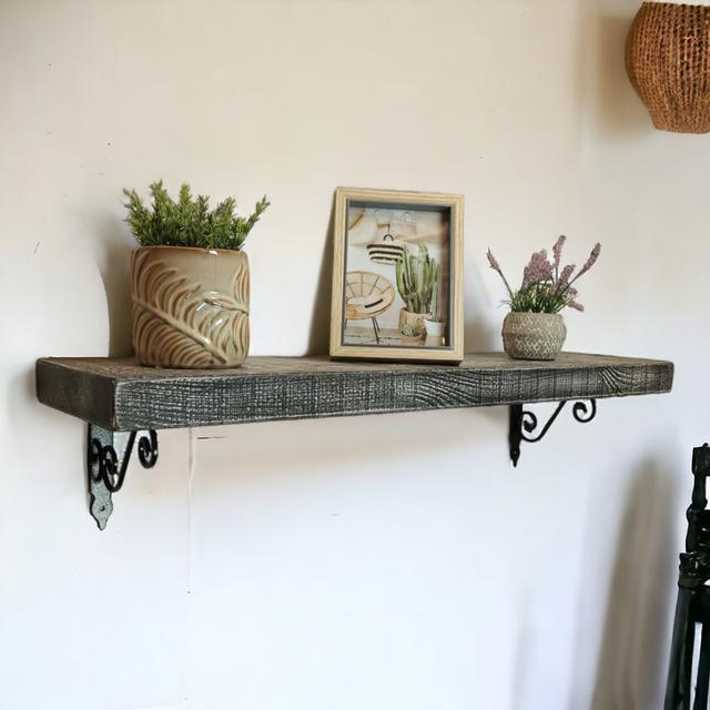 Altamont Bracket Shelf Marlow Home Co. Size: 18.5cm H x 60cm W x 22.5cm D on Productcaster.