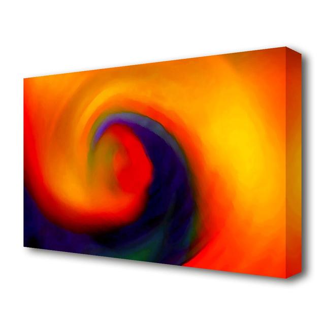 Hurricane Rainbow - Wrapped Canvas Graphic Art Print East Urban Home Size: 101.6 cm H x 142.2 cm W on Productcaster.