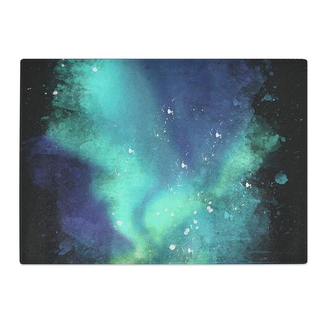 Tempered Glass the Northern Lights in Abisko Sweden Chopping Board East Urban Home Size: 20 cm x 28.5 cm on Productcaster.