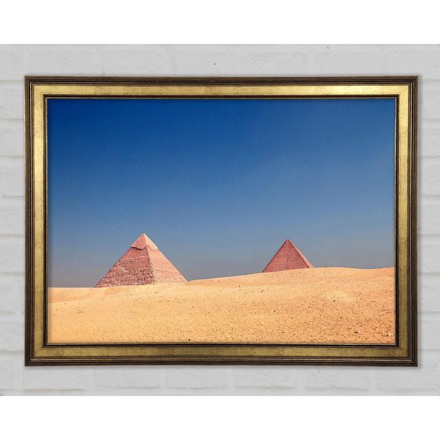 Giza Pyramids - Print Brayden Studio Size: 29.7cm H x 42cm W on Productcaster.