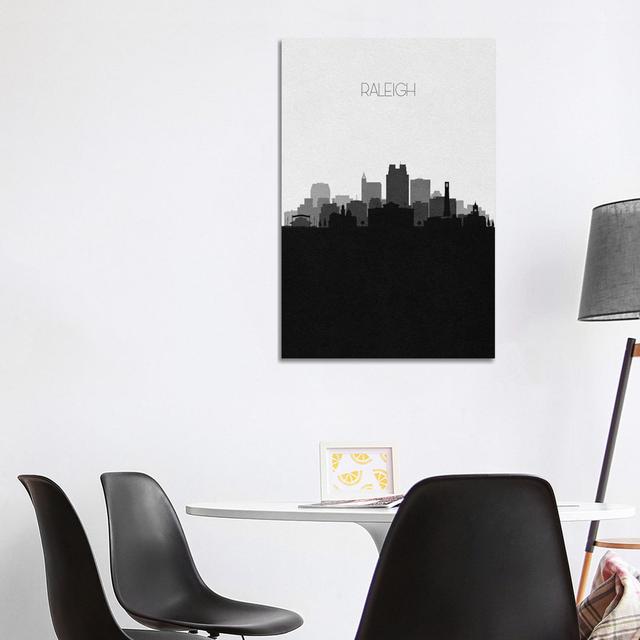 Raleigh, North Carolina City Skyline by Ayse Deniz Akerman - Wrapped Canvas Gallery-Wrapped Canvas Giclée Ebern Designs Size: 101.6cm H x 66.04cm W x on Productcaster.