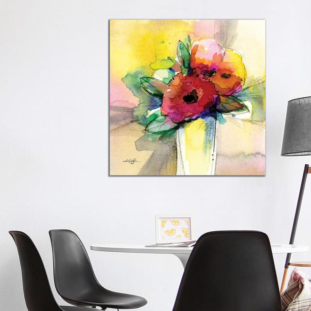 Flowers XXXI by Kathy Morton Stanion - Wrapped Canvas Gallery-Wrapped Canvas Giclée ClassicLiving Size: 93.98cm H x 93.98cm W x 3.81cm D on Productcaster.