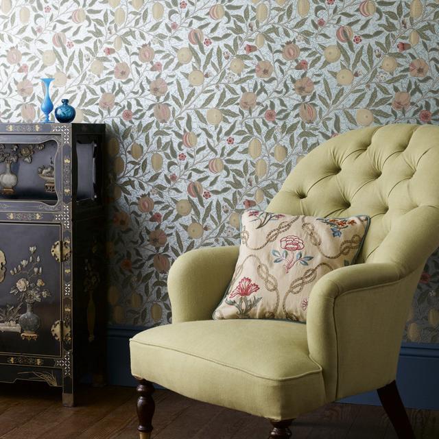 Fruit 10.05m x 52cm Matte Wallpaper Roll Morris & Co on Productcaster.