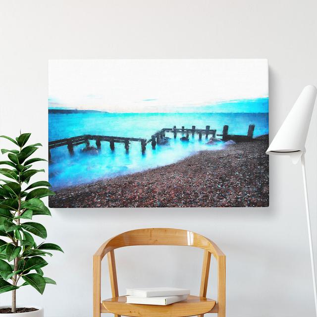 Keyhaven Beach In Hampshire - Wrapped Canvas Print East Urban Home Size: 35cm H x 50cm W x 3cm D on Productcaster.