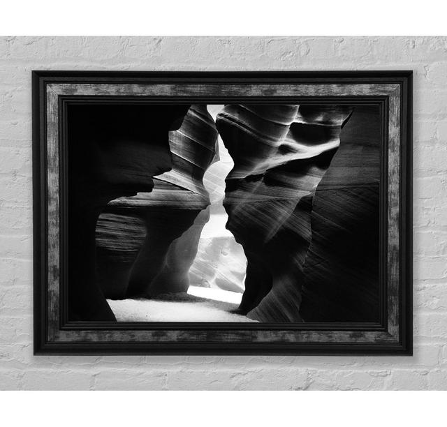 The Caves Doorway B N W Framed Print Bright Star Size: 59.7cm H x 84.1cm W on Productcaster.